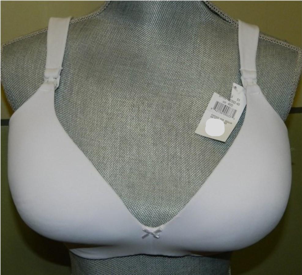 NEW Motherhood OH BABY Wireless Full Coverage Nursing Bra 40D White #90089