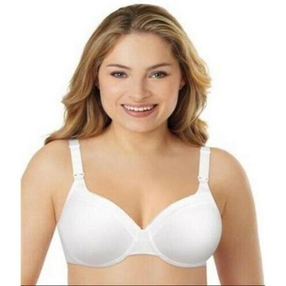 NWOT Playtex M Maternity Nursing Shaping Foam Underwire Bra 4959 White 90120