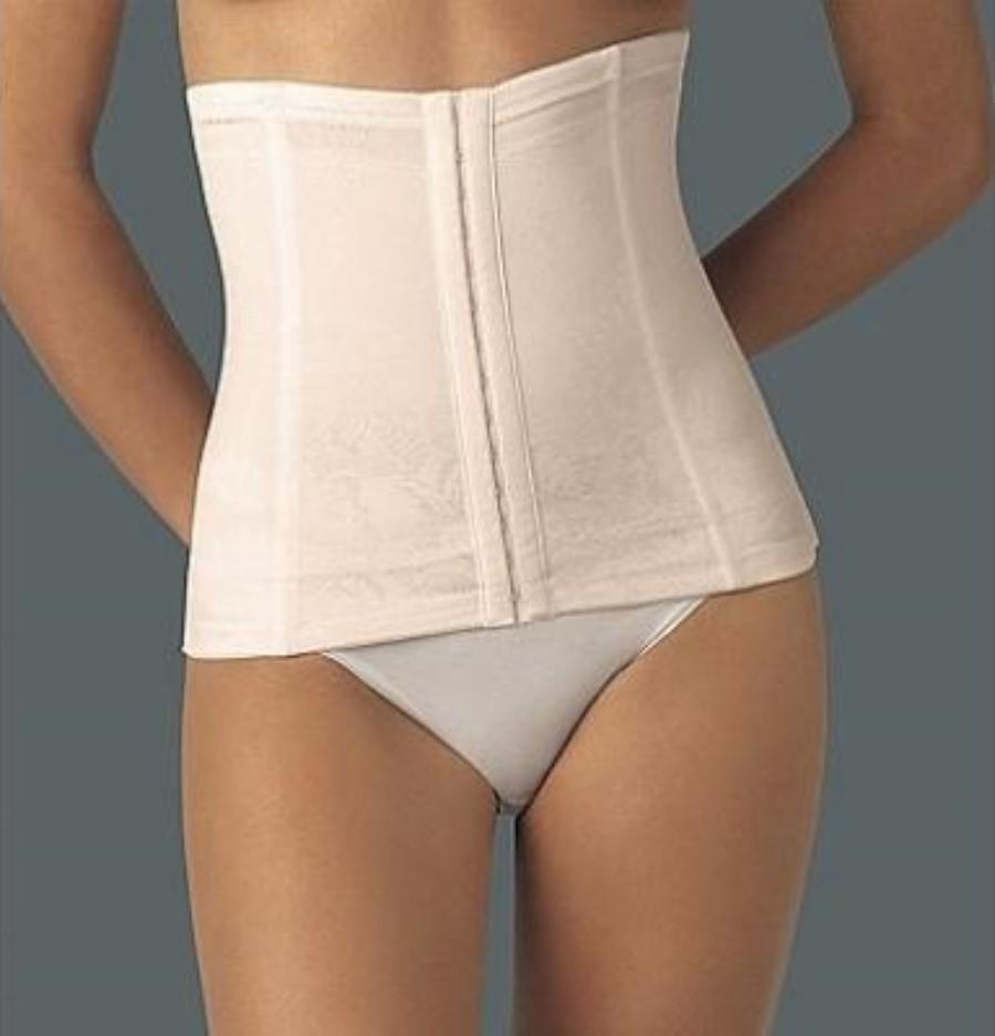 NWOT Flexees lg Ivory Instant Slimmer Long Torso Waist Nipper 6868 #90155