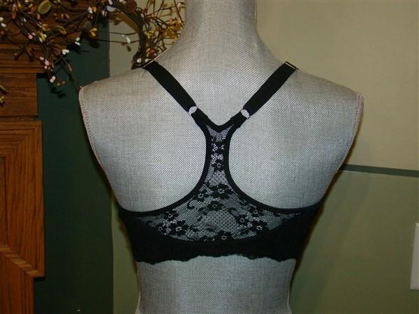 NWT Maidenform 36DD Black Pure Genius Extra Coverage Racer-Back Bra 7112 #90175
