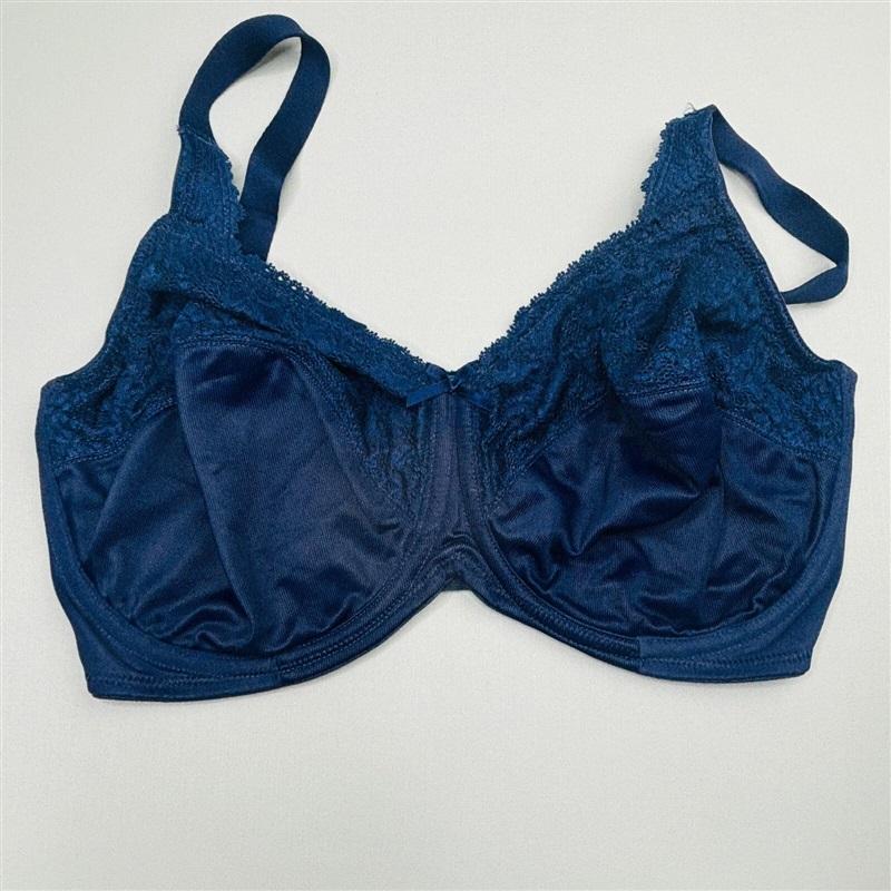NWOt Lilyette 36DDD Comfort Lace Underwire Minimizer Bra 0428 Navy Blue #90216