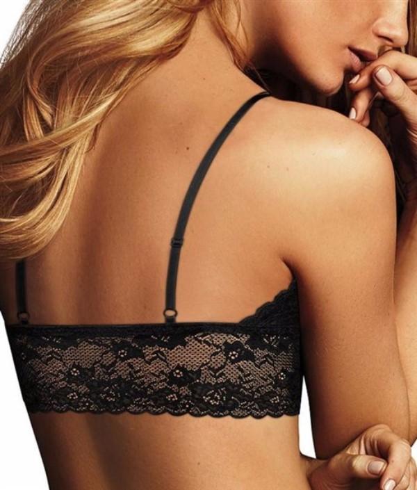 NWPT Maidenform XL Longline Lace Bralette Bra DM1127 Black #90581