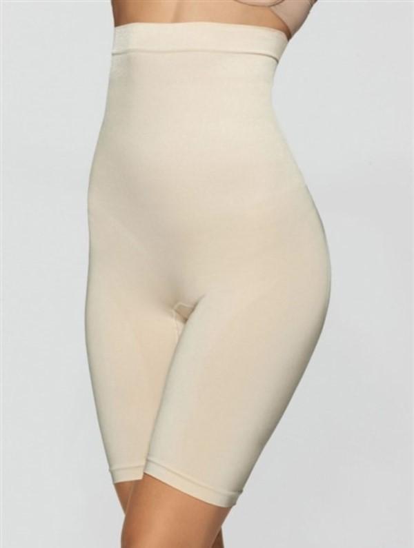 NWt Maidenform Control It High Waist Thigh Slimmer 12433 Beige MED #90729