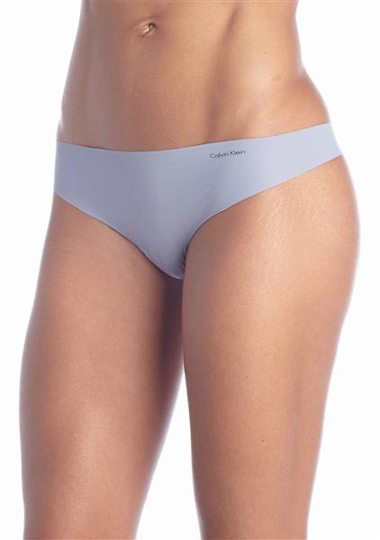 NEW Calvin Klein Invisibles Microfiber Thong Panty D3428 Blue S #91790