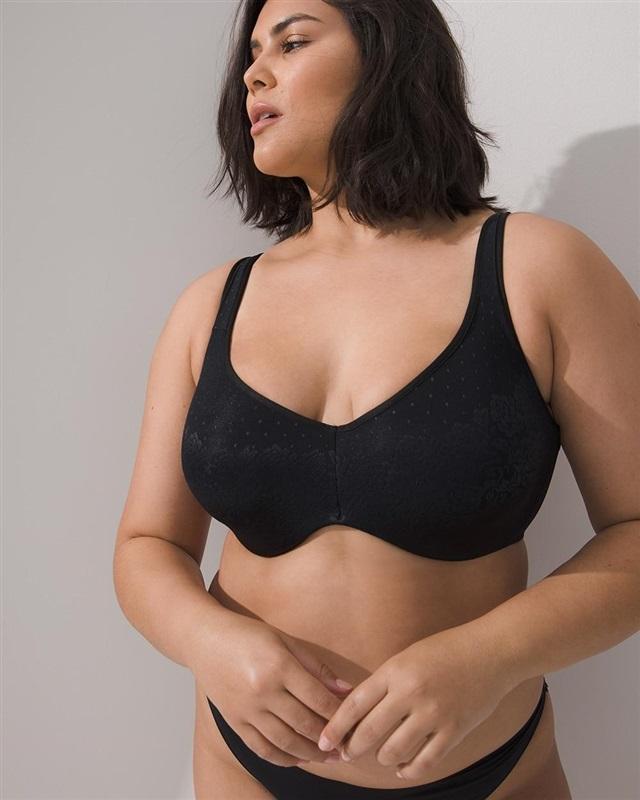 NWT Soma 36DD Stunning Support Unlined Minimizer Bra Black 91832