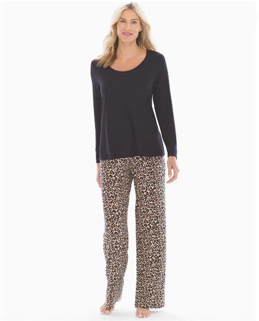 NWT Soma Cool Nights Animal Print Pajama Set M 91834