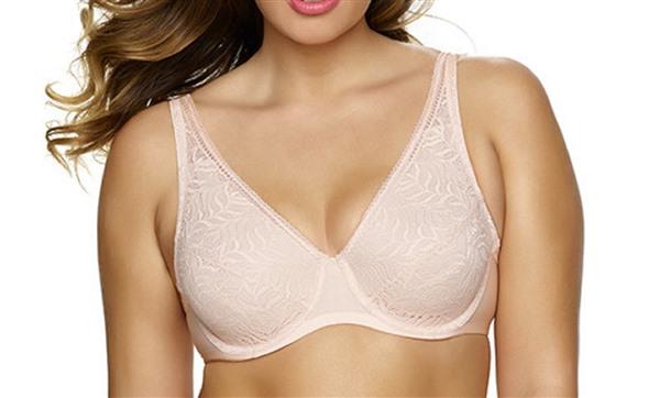 NEW Paramour 42H Carolina Unlined Full Coverage Plunge Bra 215011 Pink #91913