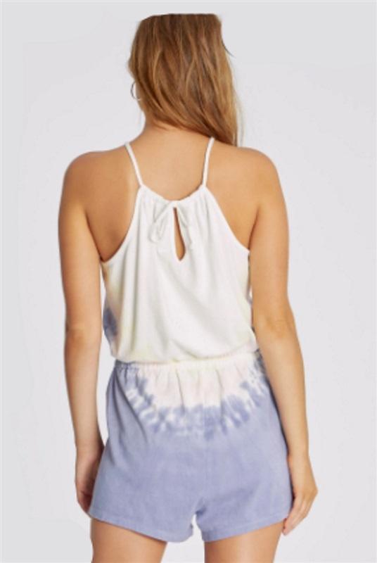 NWT Wildfox XS Edelweiss Playsuit Romper Tie Dye #91965