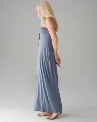 NWT Soma SM Ultimate Strapless Maxi Bra Dress Blue 92118