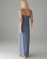 NWT Soma SM Ultimate Strapless Maxi Bra Dress Blue 92118