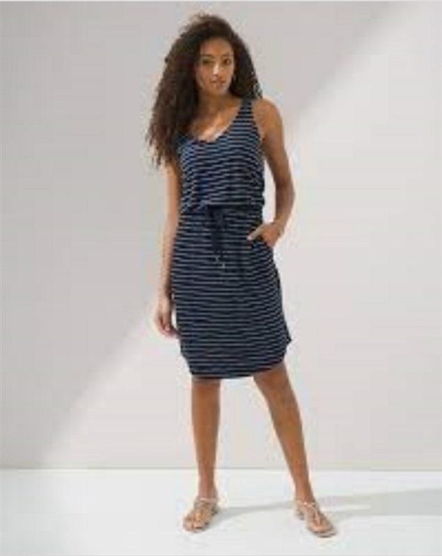 NWT Soma Weekend XS Bamboo Terry Short Dress Blue #92127