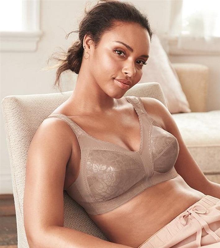 NWOT Playtex 18Hour 36D Original Comfort Strap Wirefree Bra 4693 MD Beige 92257