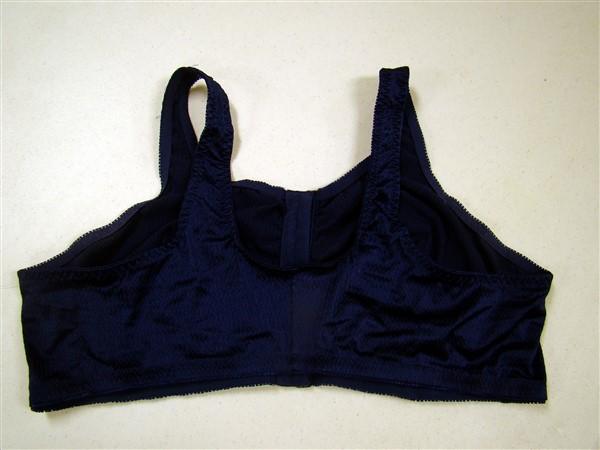 NWOT Leading Lady 52 B/C/D Zig Zag Weave Leisure Soft Cup Bra 151 Blue #92412