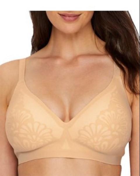 NWT Bali 42B Beauty Lift Gravity Defying Wirefree Bra DF6564 Beige #92426