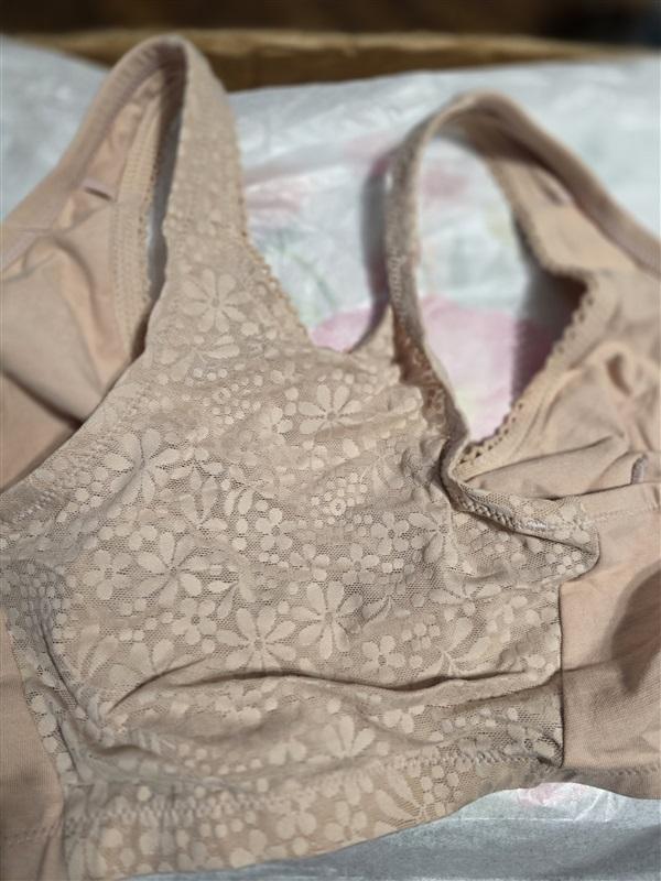 NEW Glamorise 42 B/C/D Complete Comfort Cotton T-Back Bra 1908 Beige 92434
