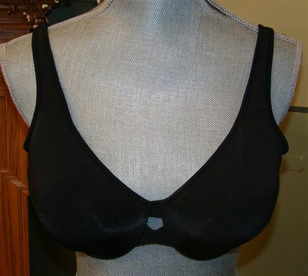 NWT Lilyette 38D Keyhole Black Underwire Minimizer 0904 Bra #92664
