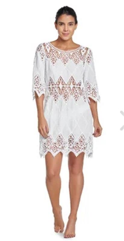 NWT Pilyq S/XS Water Lily Lisi Lace Mini Dress Swimsuit Cover UP 92668