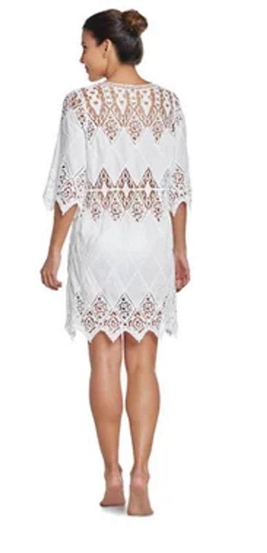 NWT Pilyq S/XS Water Lily Lisi Lace Mini Dress Swimsuit Cover UP 92668