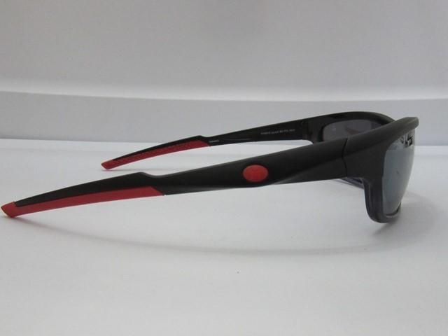 NWOT Foster Grant Iron Man Launch Black & Red Sport Sunglasses 92672