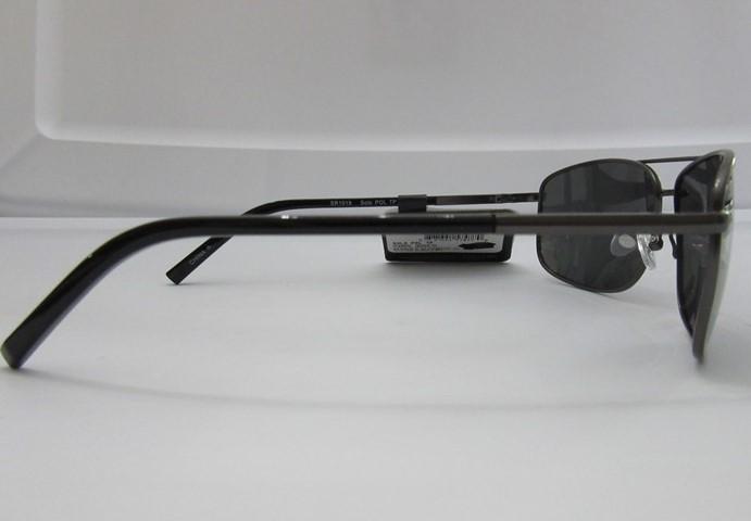 NWT Foster Grant Solo Gunmetal Pilot Sunglasses Black Polarized Lens #92690
