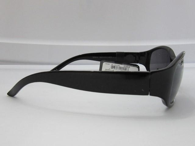 NWT Foster Grant Core Contour Black Wrap Sunglasses Black Polarized Lens #92699