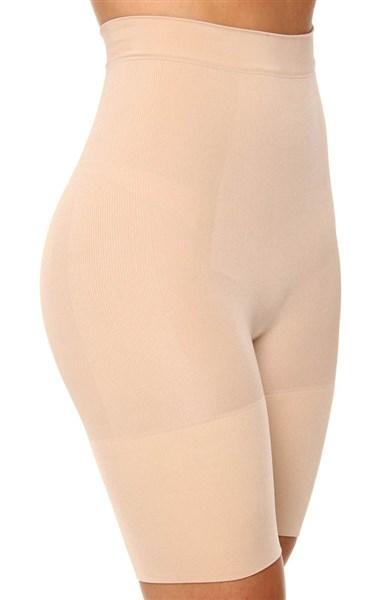 NWOT Wacoal S Control Freak Pear Long Leg Shaper 805177 Beige 92737