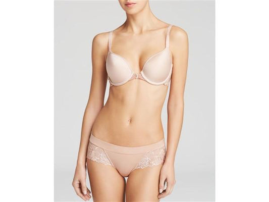 NWT Wacoal S In Bloom Tanga Panty 845237 Beige Lace Underwear #92740