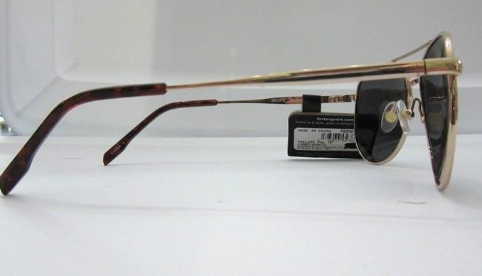 NWT Foster Grant Prelude Pilot Gold Mirrored Aviator Sunglasses UV400 #92774
