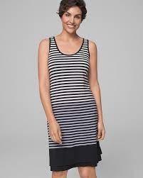 NWT Soma XS Reversible Stripe Ombre Swing Dress 92831