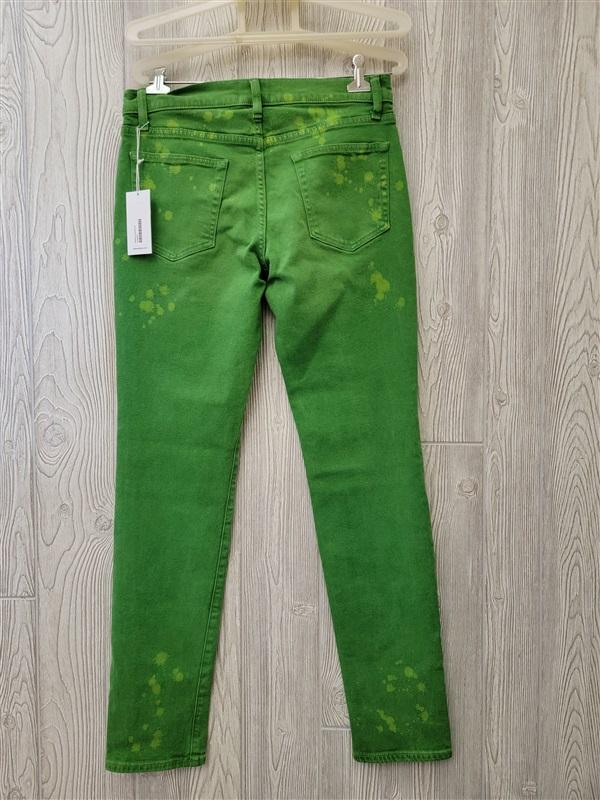NWT Cotton Citizen 28 Splash Straight Fit Jeans Green 92911