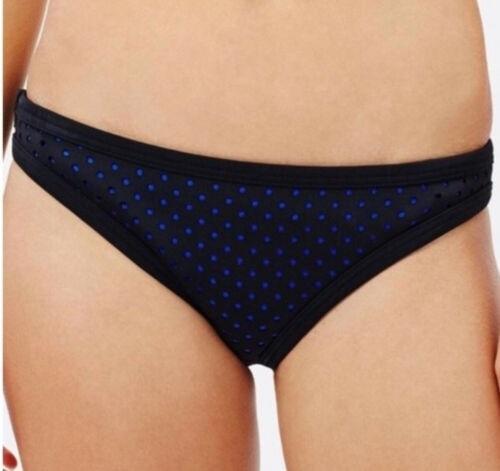 NWT Seafolly All-sport Black & Blue SZ 10 Holy Bikini Swim Bottoms #92942