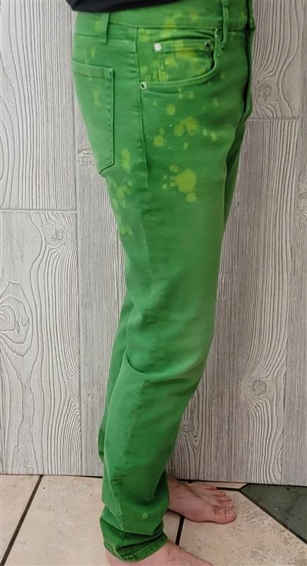 NWT Cotton Citizen 29 Splash Straight Fit Jeans Green 92955
