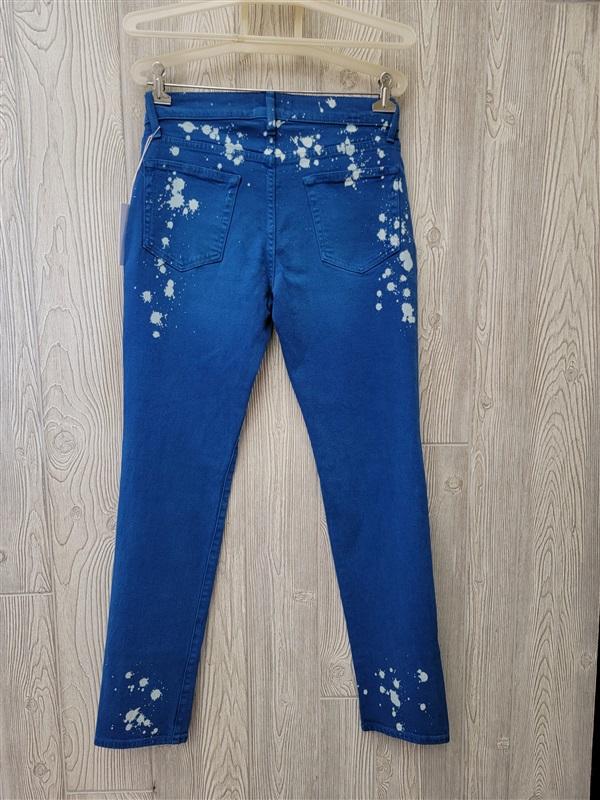 NWT Cotton Citizen 33 Splash Straight Fit Jeans Bright Blue 92969