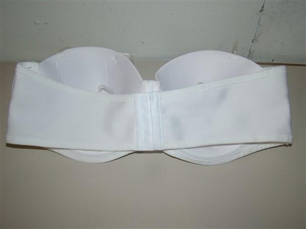 NWOTD Vanity Fair 40D Beauty Back Full Figure Strapless Bra 74380 white #93001