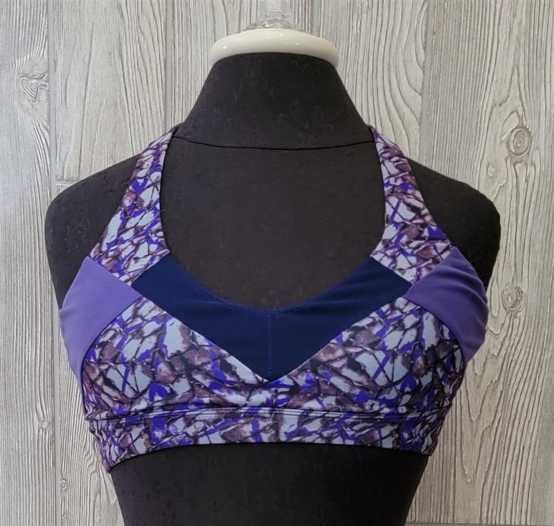 NEW Zobha S Medium Impact Sports Bra Purple 93044