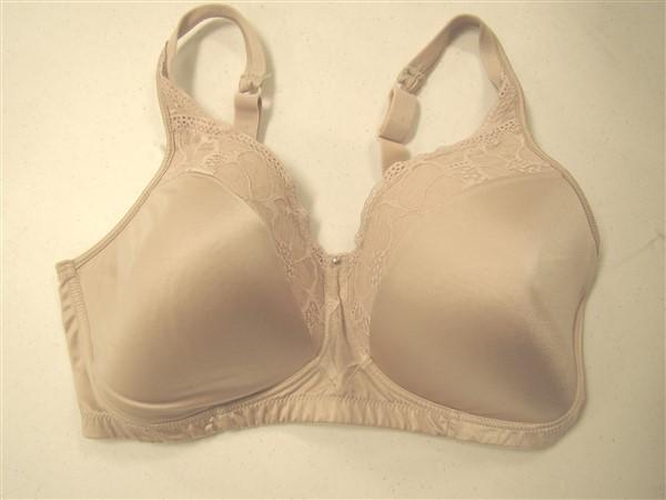 Playtex Secrets 40DD Feel Gorgeous 4573 Embroidered Cross-Dye Bra White 93062