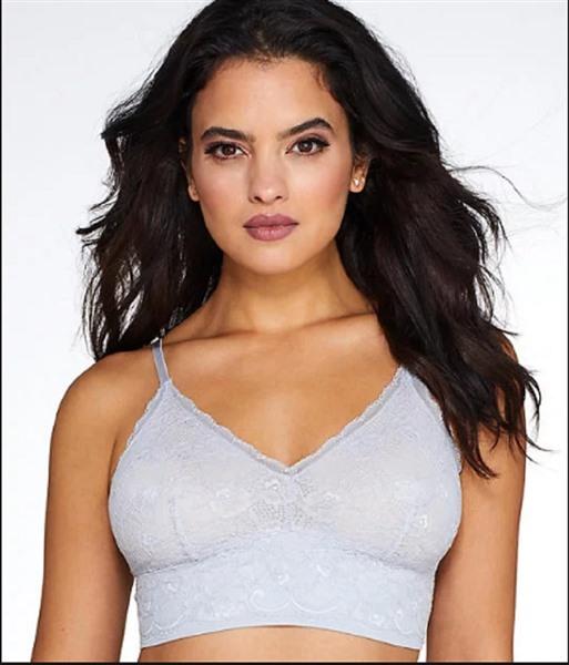 NWT Lily of France SM Sensational GRAY Lace Bralette 2179106 93115