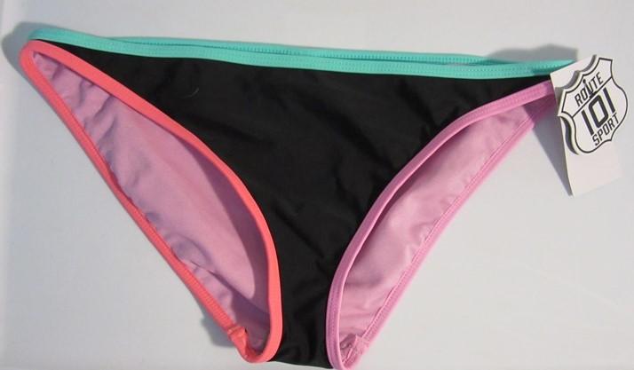 NWT Route 101 M Sport Neon Pipeline Cheeky Bikini Swim Bottoms #93210