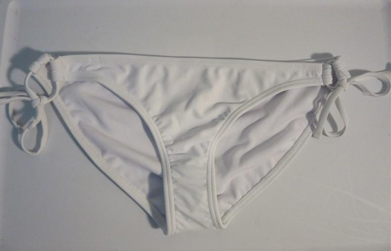 NWOT Arizona Jean White Side-Tie Cheeky M Bikini Swim Bottoms #93212