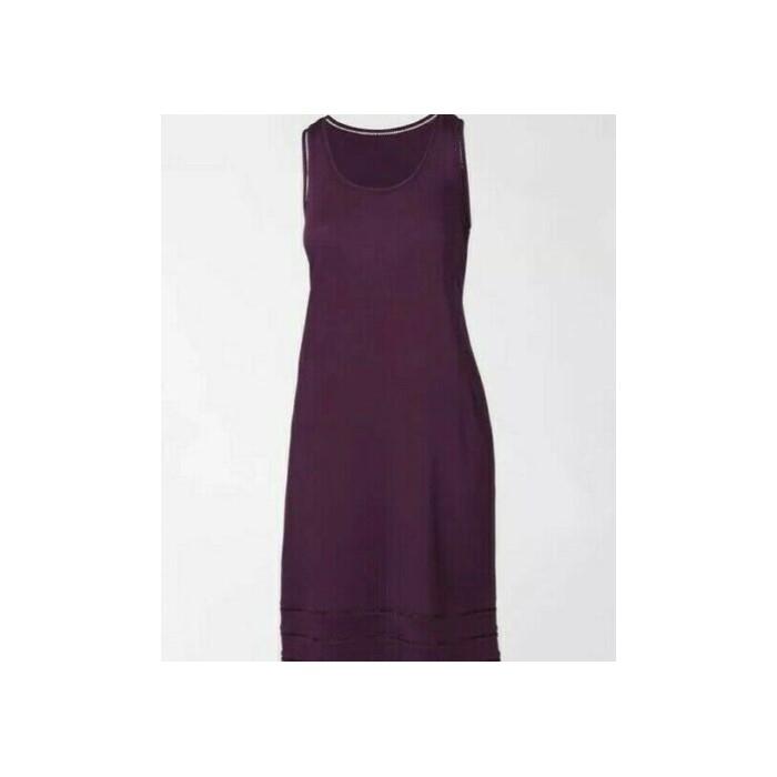 NWT Soma M Invisible Support Ladder Trim Short Dress w/ Shelf Bra Purple #93249