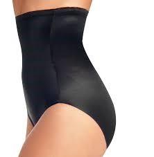 NWT Naomi & Nicole M Soft & Smooth Hi-Waist Brief 775 Black #93294