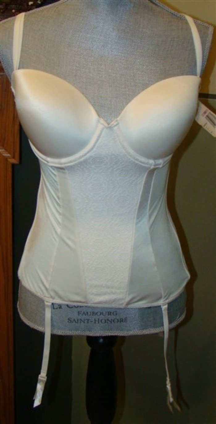 NEW Maidenform Luleh 34B Merriwidow Corset Chic Essentials 33492 Ivory #93386