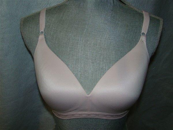 NWOT Warners Bra 36C Cloud 9 Full-Coverage Wire-Free Contour 1269 Pink 93445