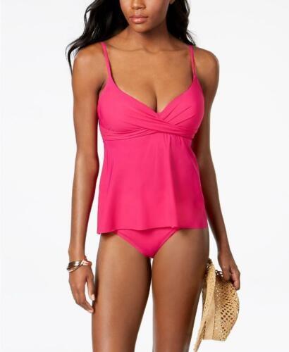 NWT Coco Reef Contours Rosewood SZ 8 Pink Tankini Swim Top #93477