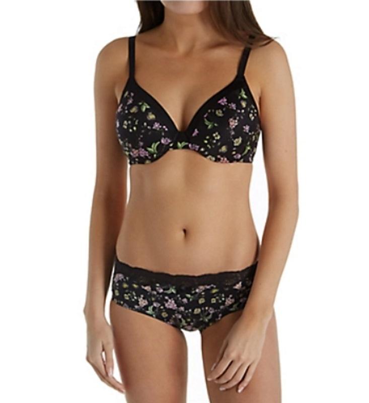 NWOT Maidenform 40D Comfort Devotion Extra Coverage Bra 9436 Black floral 93505