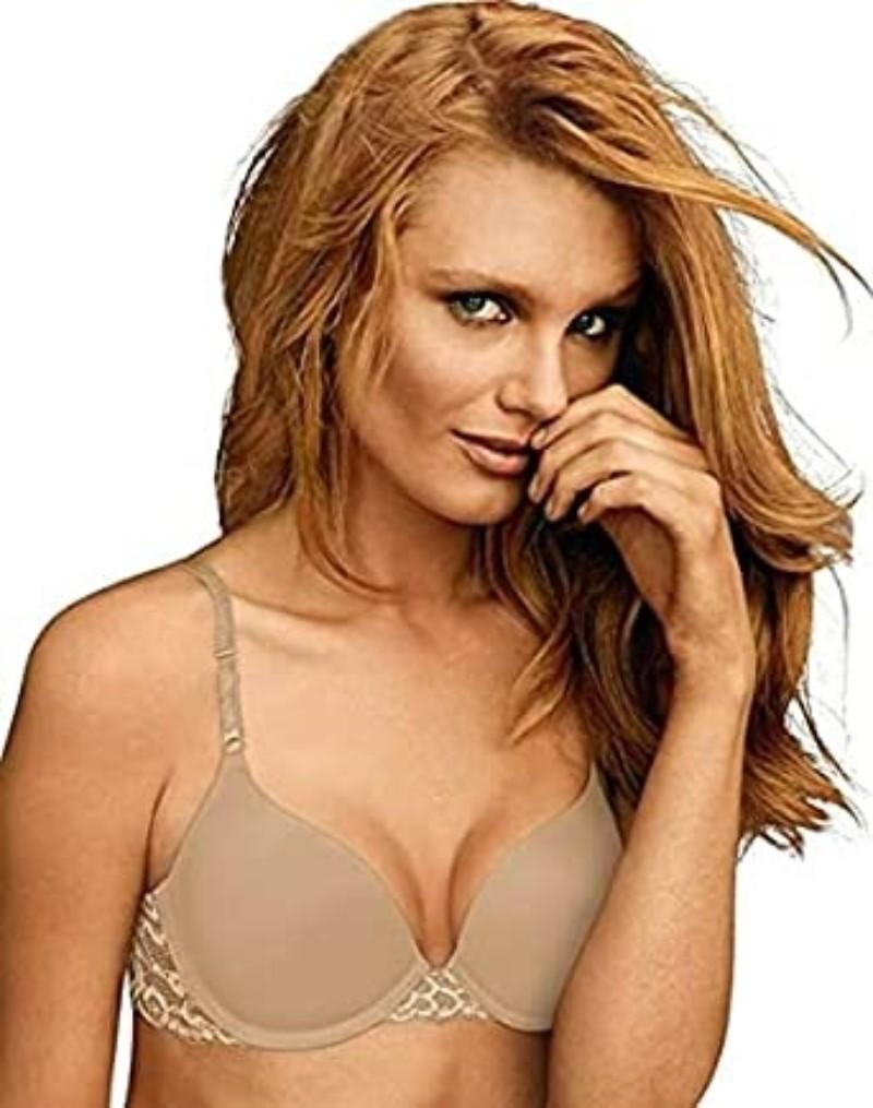 NWOt Maidenform 36B One Fab Underwire Demi Push Up Bra Beige 0972x #93625