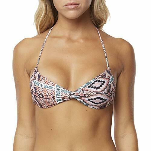 NWOT O'Neill Greer Twist Tribal Print M SP8474096 Halter Bikini Swim Top #93651