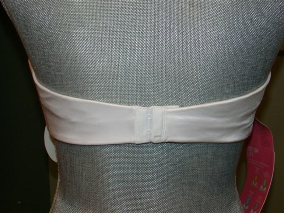 NWT Maidenform 36D Custom Lift Strapless Bra 9455 White #93726