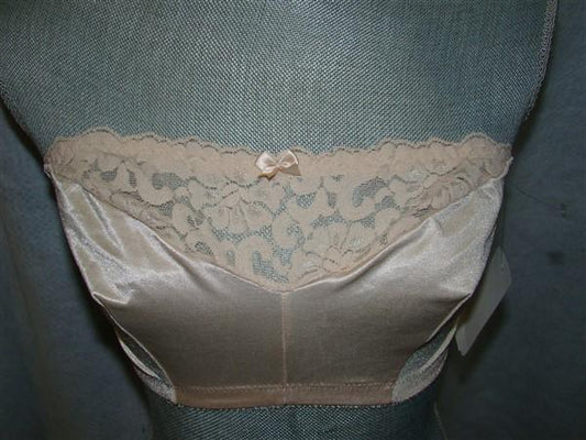 NWOT Glamorise 42 B/C/D Strapless Comfort Bandeau Bra 1800 Beige #93734