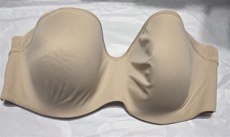 NWT Bali 36DD One Smooth U Strapless Multiway Smoothing Bra 6562 Beige #93752